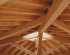 Coperture in legno, legno lamellare, rame e alluminio